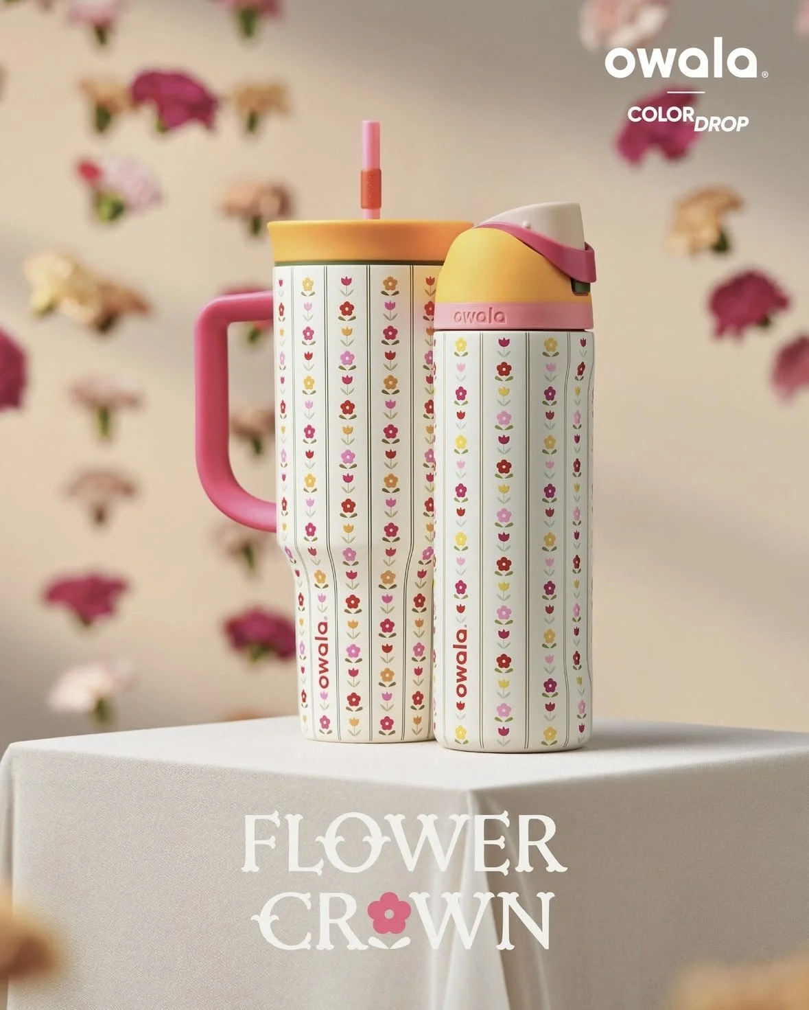 Flower Crown Mother's Day Owala Color Drop Collection — EXTRA